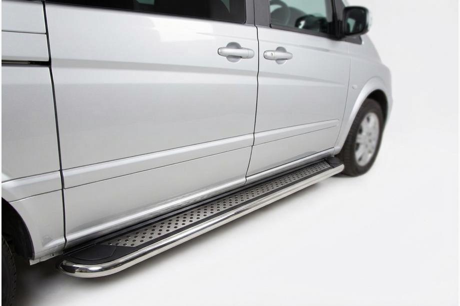 Mercedes Vito/V-class W447 2014- Marchepieds Latéraux Maydos V2 (2 pcs, Aluminium) Image