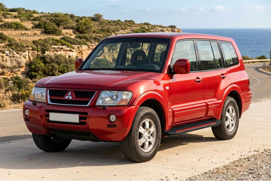 Mitsubishi Pajero Wagon III 1999-2006 Marchepieds Latéraux Maya Red (2 pcs, Aluminium) Photo 1