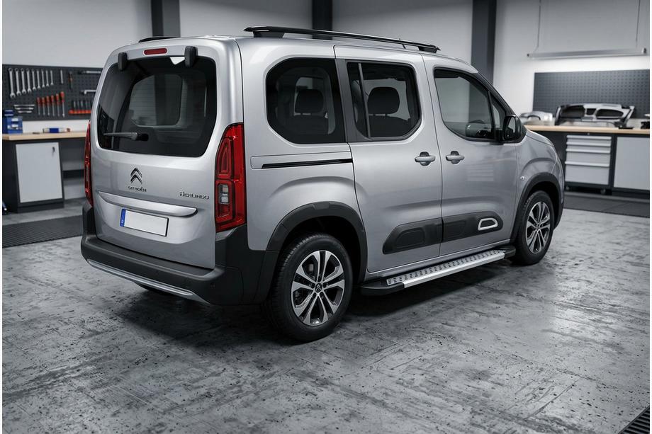 Citroen Berlingo/Multispace 2018- Marchepieds Latéraux New Vision Grey (2 pcs, Aluminium) Empattement Court Image