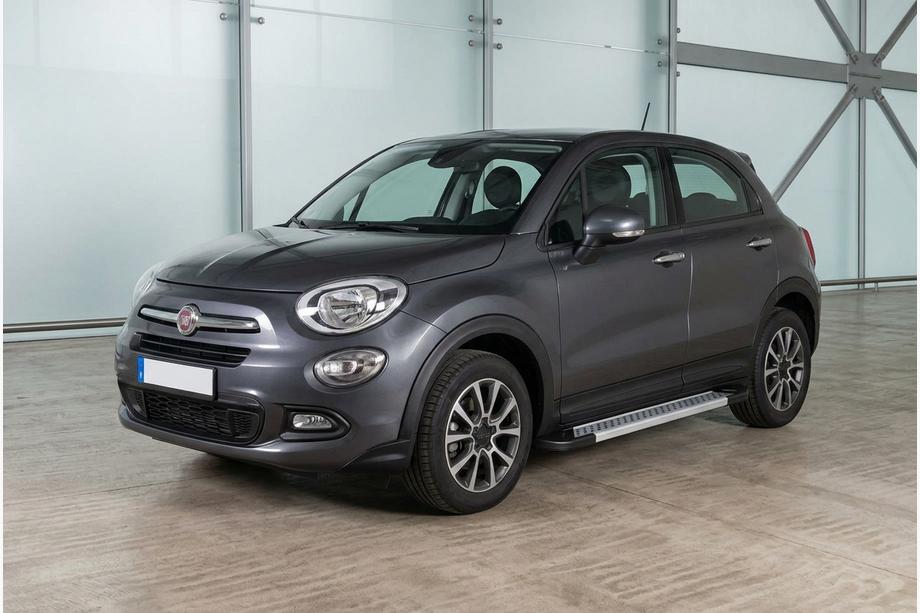 Fiat 500X 2014-2024 Marchepieds Latéraux New Vision Grey (2 pcs, Aluminium) Image