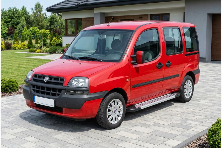 Fiat Doblo I 2001-2005 Marchepieds Latéraux New Vision Grey (2 pcs, Aluminium) Photo 1
