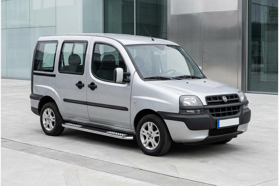 Fiat Doblo I 2001-2005 Marchepieds Latéraux Tayga V2 (2 pcs, Aluminium) Image