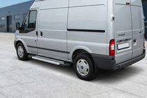 Ford Transit 2000–2014 Marchepieds Latéraux New Vision Grey (2 pcs, Aluminium) L1 (court) photo 1