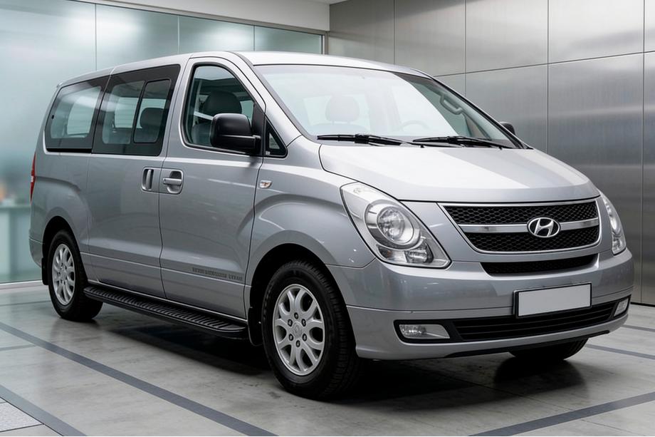 Hyundai H300, H1, Starex 2008-2020 Marchepieds Latéraux Tayga Black (2 pcs, Aluminium) Image