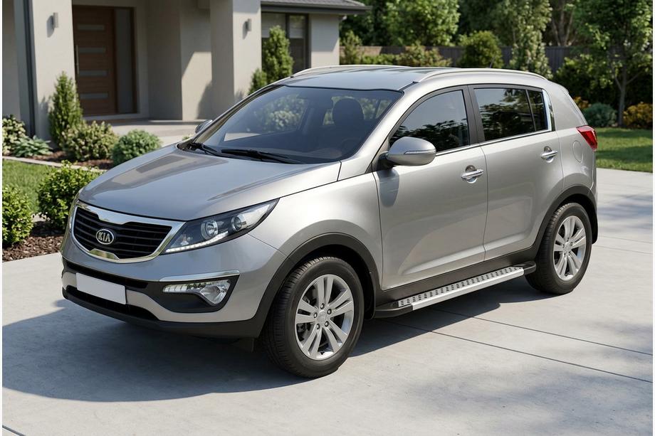 Kia Sportage 2010-2015 Marchepieds Latéraux New Vision Grey (2 pcs, Aluminium) Photo 1