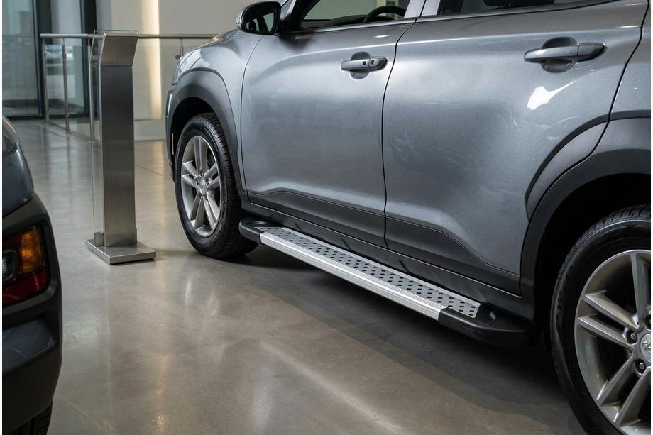 Hyundai Kona 2017-2023 Marchepieds Latéraux New Vision Grey (2 pcs, Aluminium) Photo 1