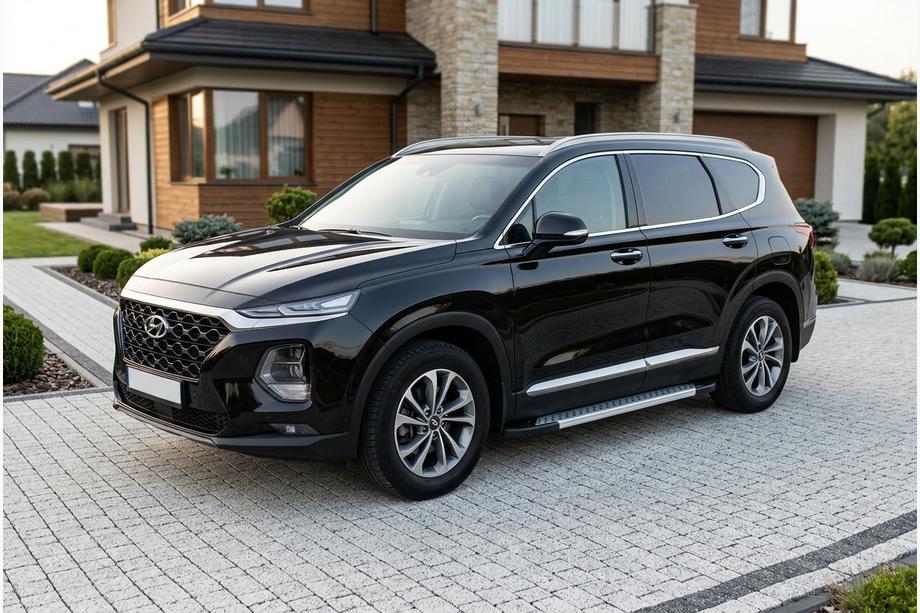Hyundai Santa Fe 4 2018-2023 Marchepieds Latéraux New Vision Grey (2 pcs, Aluminium) Image