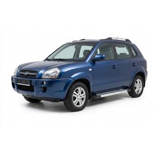 Marchepieds Latéraux New Vision Grey (2 pcs, Aluminium) Hyundai Tucson JM 2004- photo 1