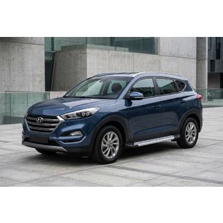 Marchepieds Latéraux New Vision Grey (2 pcs, Aluminium) Hyundai Tucson TL 2016-2021 photo 1