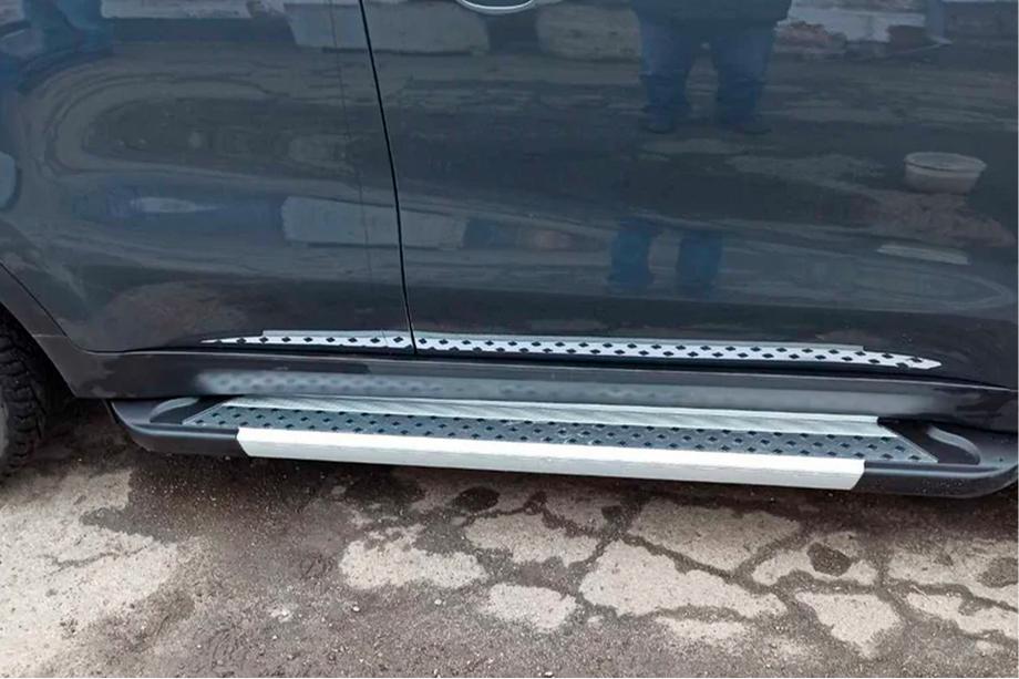 Kia Sportage 2015-2021 Marchepieds Latéraux New Vision Grey (2 pcs, Aluminium) Photo 1