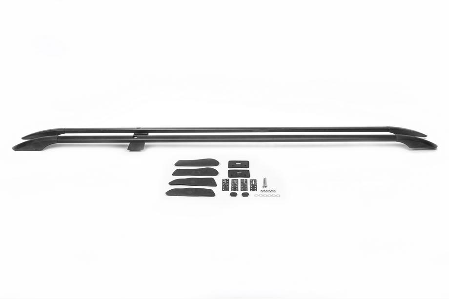 Opel Movano 2010-2021 Barres de Toit Noires Long, pieds en plastique Photo 8