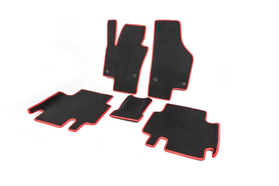 Volkswagen Sharan 2010-2023 Tapis de sol en polyuréthane (2e rangée, EVA, noir) Photo 7