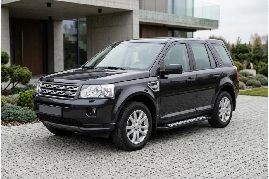 Land Rover Freelander II 2006–2014 Marchepieds Latéraux New Vision Black (2 pcs, Aluminium) Image