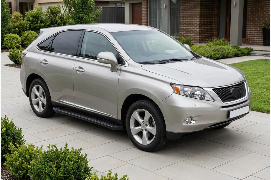 Lexus RX 2009-2015 Marchepieds Latéraux Allmond Black (2 pcs, Aluminium) Image