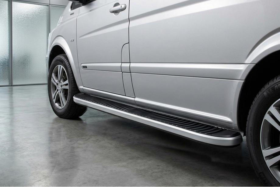 Mercedes Vito W639 2004-2014 Marchepieds Latéraux Tayga Grey (2 pcs, Aluminium) Image