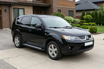 Mitsubishi Outlander 2006-2012 Marchepieds Latéraux New Vision Black (2 pcs, Aluminium) photo 1