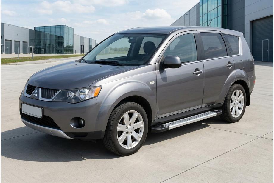 Mitsubishi Outlander 2006-2012 Marchepieds Latéraux New Vision Grey (2 pcs, Aluminium) Image