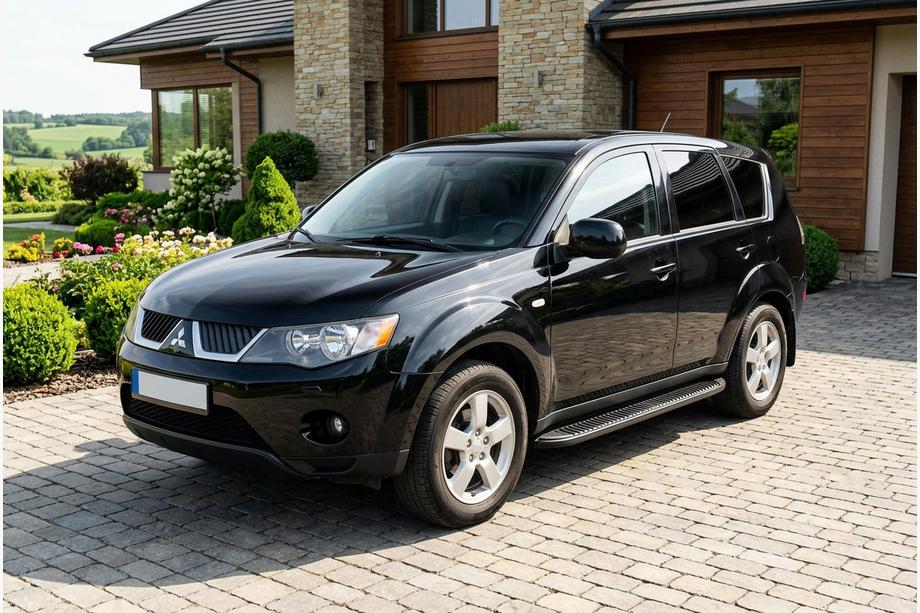 Mitsubishi Outlander 2006-2012 Marchepieds Latéraux Tayga Black (2 pcs, Aluminium) Image