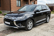 Mitsubishi Outlander 2012-2021 Marchepieds latéraux Bosphorus Grey (2 pcs, aluminium) photo 1