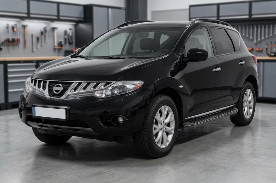 Nissan Murano 2008-2014 Marchepieds Latéraux Tayga Black (2 pcs, Aluminium) Image