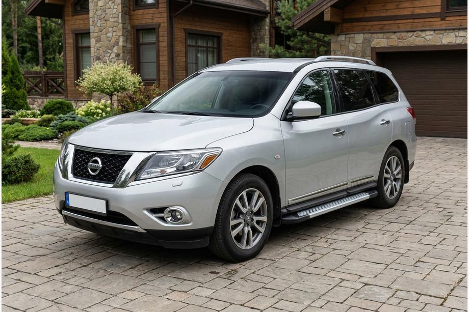 Nissan Pathfinder R52 2012-2021 Marchepieds Latéraux New Vision Grey (2 pcs, Aluminium) Photo 1
