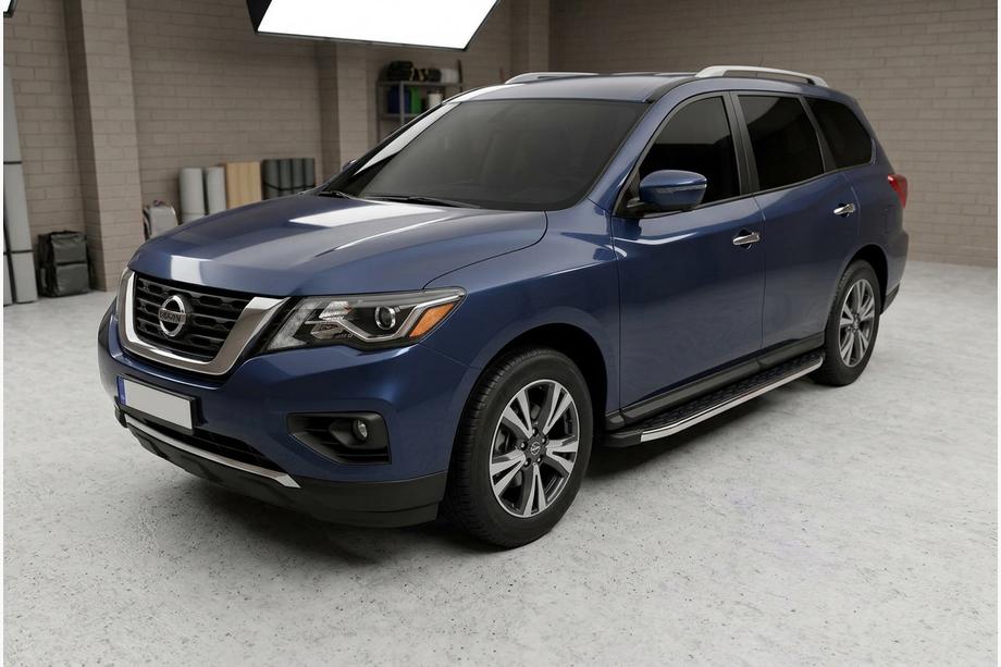 Nissan Pathfinder R52 2012-2021 Marchepieds Latéraux BlackLine (2 pcs, Aluminium) Image