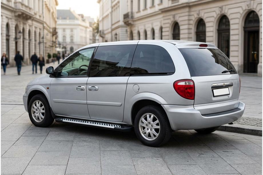 Chrysler Voyager 2001-2007 Marchepieds Latéraux Line (2 pcs, Aluminium) Image