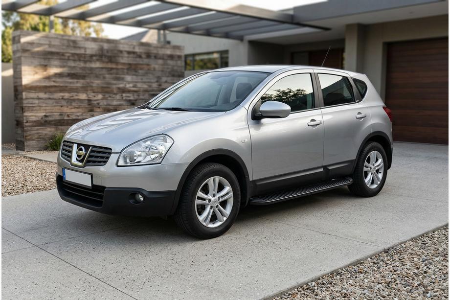Nissan Qashqai 2007-2010 Marchepieds Latéraux Tayga Black (2 pcs, Aluminium) Image