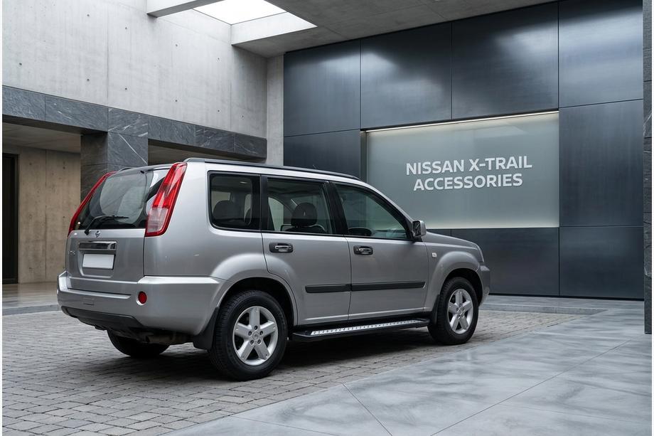 Nissan X-trail T30 2002-2007 Marchepieds Latéraux New Vision Black (2 pcs, Aluminium) Image