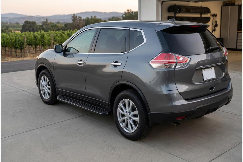 Nissan X-trail T32/Rogue 2014-2021 Marchepieds Latéraux Tayga Black (2 pcs, Aluminium) Image