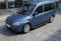 Opel Combo 2002–2012 Marchepieds Latéraux Tayga Black (2 pcs, Aluminium) photo 1