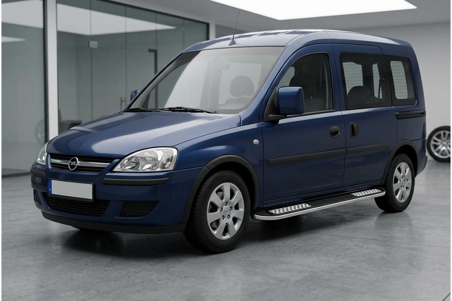 Opel Combo 2002–2012 Marchepieds Latéraux Tayga V2 (2 pcs, Aluminium) Image