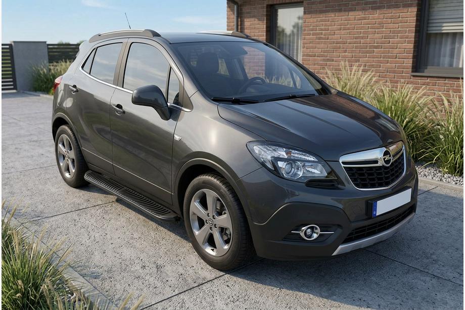 Opel Mokka 2012-2021 Marchepieds Latéraux Tayga Black (2 pcs, Aluminium) Image