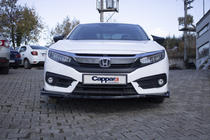 Honda Civic Sedan X 2016-2021 Lame avant V1 (noir) photo 5