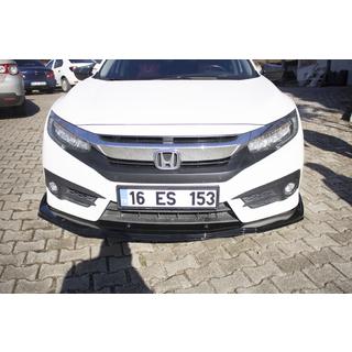 Lame avant V1 (noir) Honda Civic Sedan X 2016-2021 photo 4