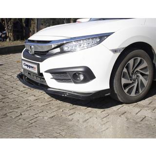 Lame avant V1 (noir) Honda Civic Sedan X 2016-2021 photo 2
