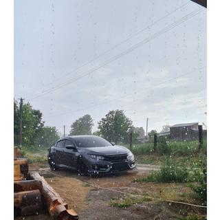 Lame avant V1 (noir) Honda Civic Sedan X 2016-2021 photo 3