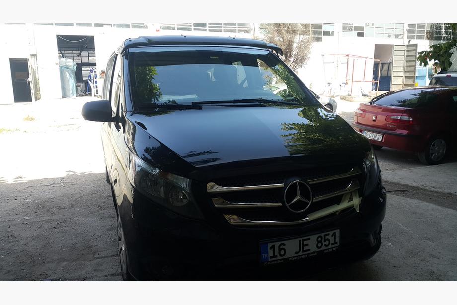 Mercedes Vito/V-class W447 2014- Visière de pare-brise (noir brillant, 5mm) Photo 4