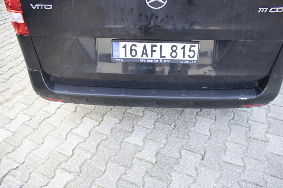 Mercedes Vito/V-class W447 2014- Protection de pare-chocs arrière EuroCap (ABS) Photo 3