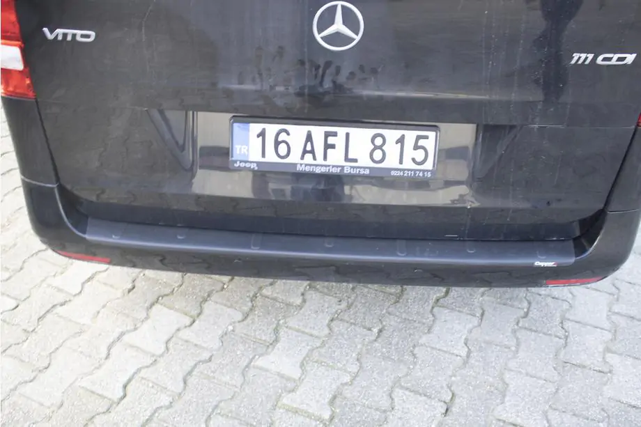 Mercedes Vito/V-class W447 2014- Protection de pare-chocs arrière EuroCap (ABS) Photo 4