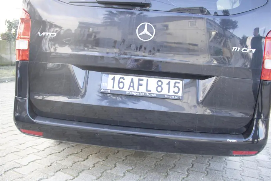 Mercedes Vito/V-class W447 2014- Protection de pare-chocs arrière EuroCap (ABS) Photo 5