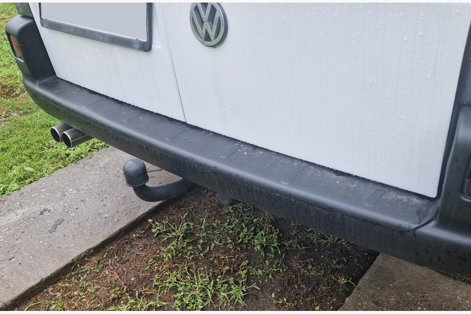 Volkswagen T4 Transporter 1990-2003 Protection de pare-chocs arrière EuroCap (ABS) Image