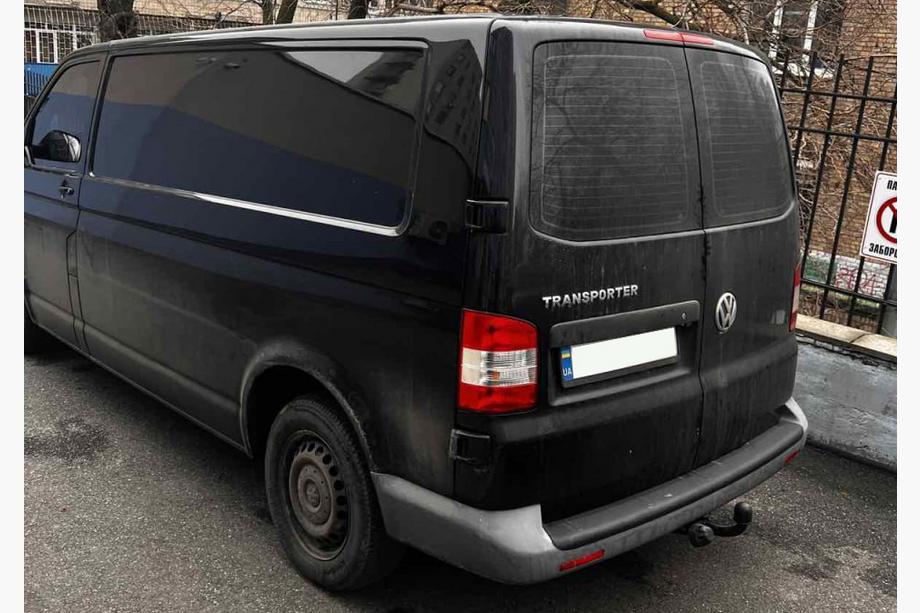 Volkswagen T5 Caravelle 2004-2010 Protection de pare-chocs arrière EuroCap (ABS) Image