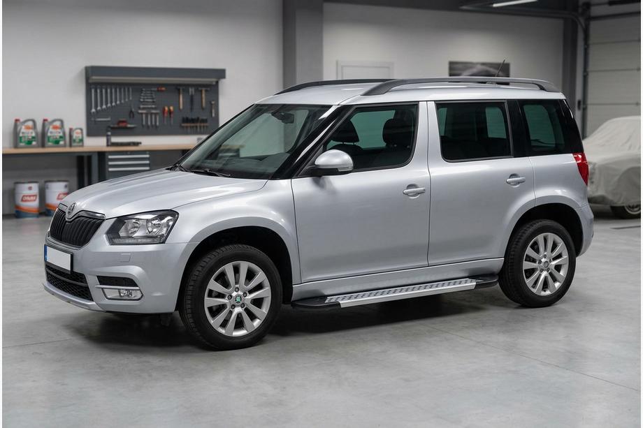 Skoda Yeti 2009-2017 Marchepieds Latéraux New Vision Grey (2 pcs, Aluminium) Image