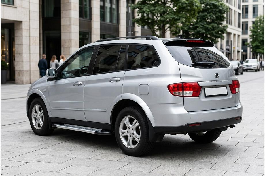 SsangYong Kyron 2005-2014 Marchepieds New Vision Grey (2 pcs, Aluminium) Image