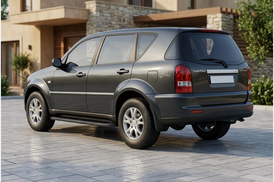 SsangYong Rexton I 2001-2017 Marchepieds Latéraux Tayga Black (2 pcs, Aluminium) 2012-2017 Image