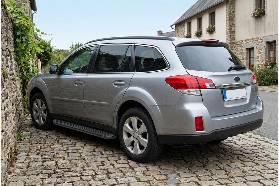 Subaru Outback 2009-2014 Marchepieds Latéraux Tayga Black (2 pcs, Aluminium) Image