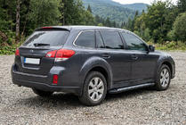 Subaru Outback 2009-2014 Marchepieds Latéraux New Vision Black (2 pcs, Aluminium) photo 1