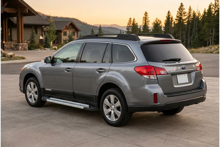 Subaru Outback 2009-2014 Marchepieds Latéraux New Vision Grey (2 pcs, Aluminium) Image