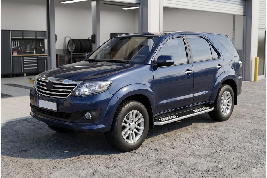 Toyota Fortuner 2006-2015 Marchepieds Latéraux Tayga V2 (2 pcs, aluminium) Image
